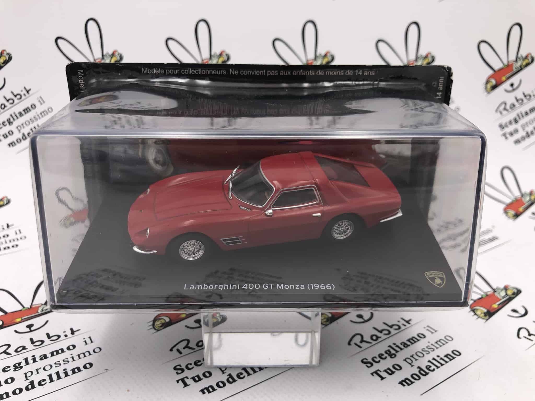 DIE CAST  LAMBORGHINI 400 GT MONZA 1966  LAMBORGHINI SCALA 143 -  Rabbit Collection