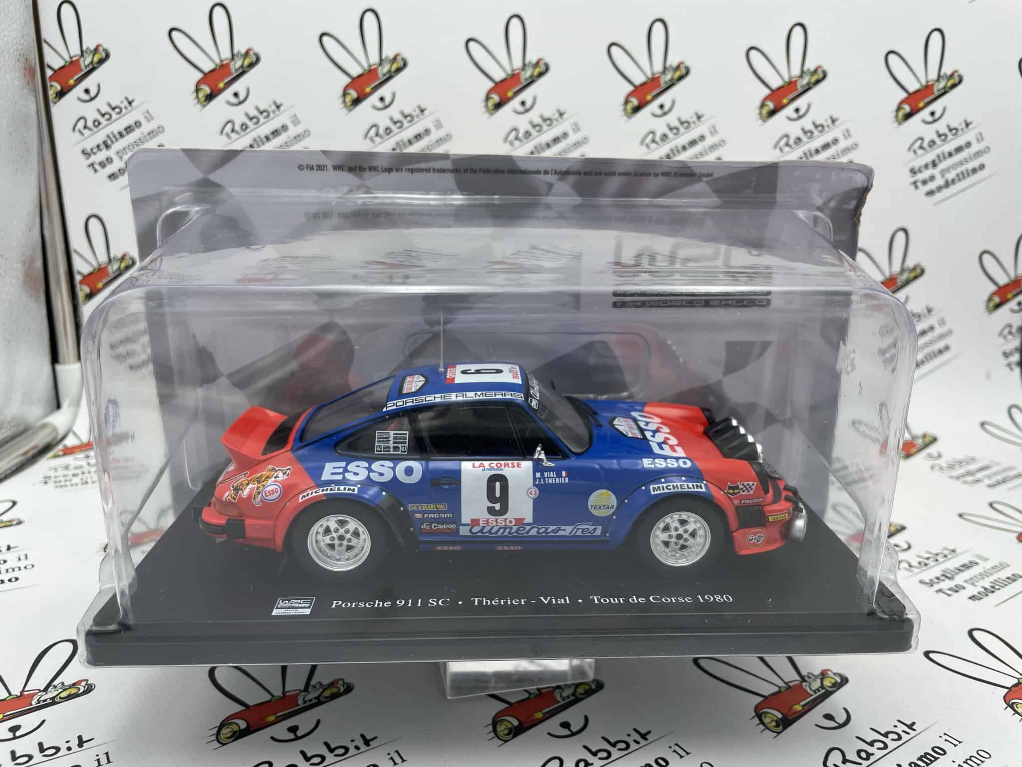 Die cast 1/24 Modellino Auto Porsche 911 SC Rally Tour de Corse 1980 JL.  Therier - Dak Mantova sas