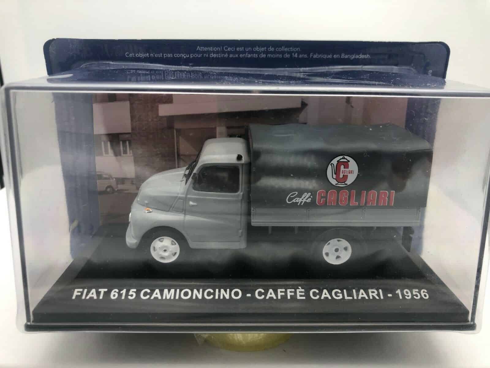 Café Caffè Cagliari 19 VCE47 1/43 IXO Commerciale Epoque FIAT 615 Camioncino 